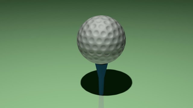 golf ball 3D Modell .c4d .max .obj .3ds .fbx .stl .blend