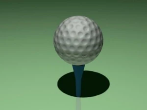 pallina da golf Modello 3D
