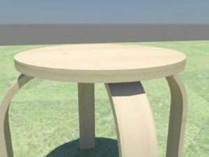 ikea stool Modello 3D