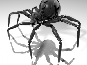 robot spider hlight 3Dモデル