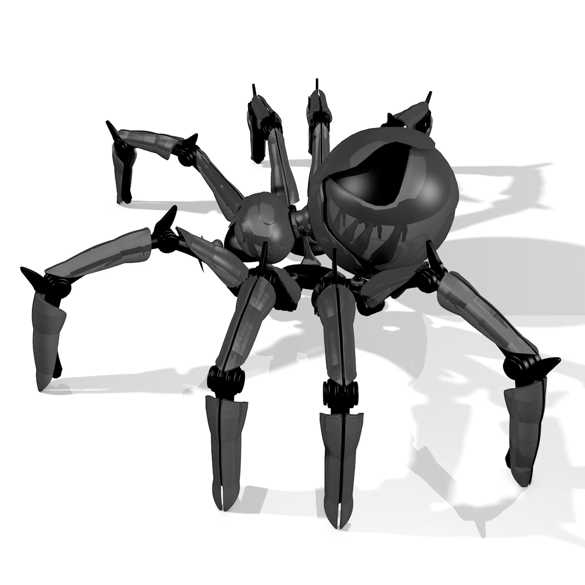robot spider fg50 3D Model .c4d .max .obj .3ds .fbx .stl .blend 