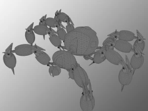 robot spider eximus rigged 3D Model