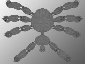 robot spider eximus rigged 3D Модель