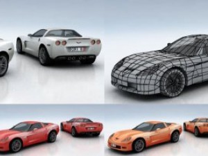 cars mega pack 50 items 3D Модель