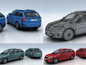cars mega pack 50 items 3D Модель