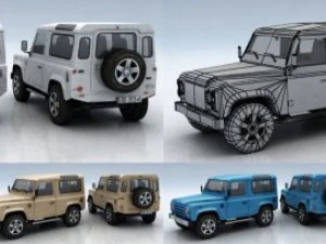 10 city cars models e 3D Model