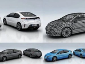 10 city cars models e 3D Model