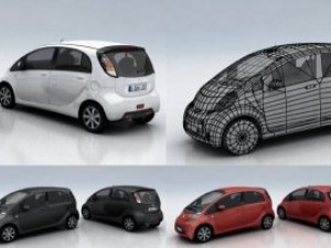 10 city cars models f Modelo 3D