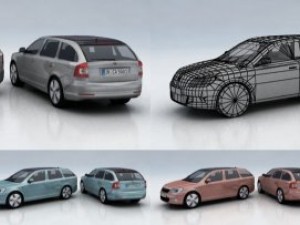 10 city cars models f Modelo 3D