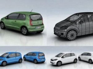 10 city cars models f Modelo 3D