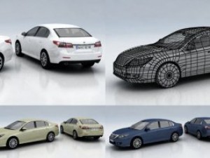 10 city cars models f Modelo 3D