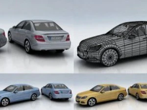 10 city cars models g 3D Model