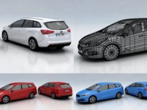 10 city cars models g 3D Model