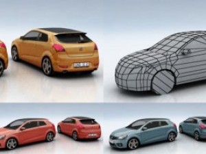 15 city cars models 3D 模型