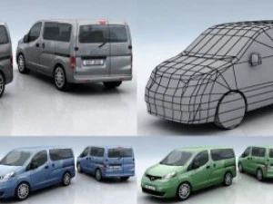 15 city cars models 3D Model