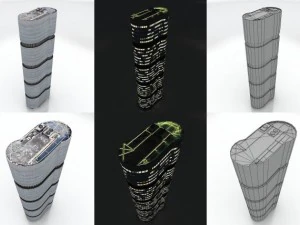 10 city buildings pack 3D Model
