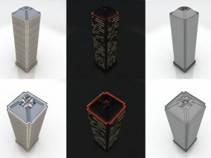 10 city buildings pack 3D Модель
