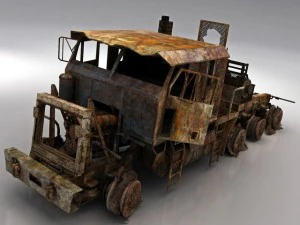3d models army wreck hets 3D Model