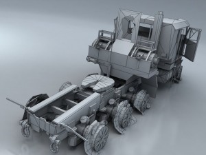 3d models army wreck hets 3D Модель
