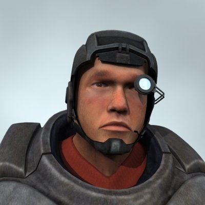 3d models mercenary 3D Модель .c4d .max .obj .3ds .fbx .stl .blend 