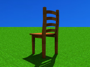 wooden chair Modelo 3D
