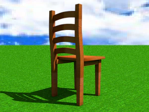 wooden chair 3D Model