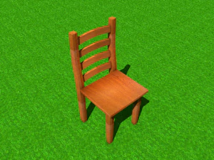 wooden chair 3D Model