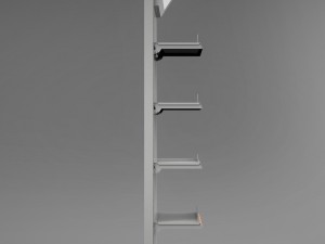 shelve high wall unit 665x2400mm 3D Модель