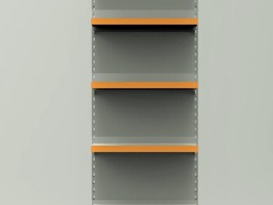shelve high wall unit 665x2400mm 3D Модель