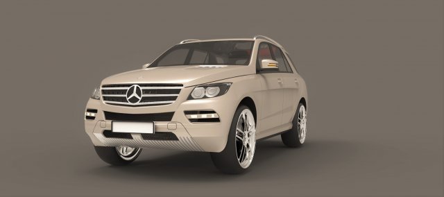 mercedes benz ml 63 amg 2012 3D-Modell .c4d .max .obj .3ds .fbx .stl .blend 