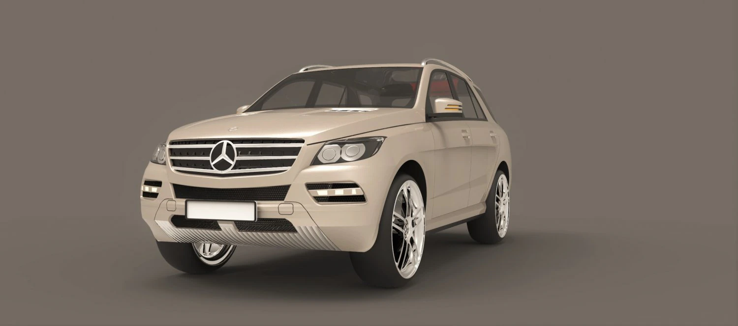 mercedes benz ml 63 amg 2012 3D Model .c4d .max .obj .3ds .fbx .stl .blend 