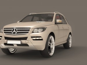 mercedes benz ml 63 amg 2012 3D-Modell
