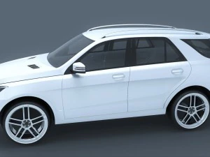 mercedes benz ml 63 amg 2012 3D Model