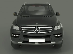 mercedes benz ml 63 amg 2012 3D Model