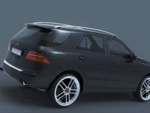 mercedes benz ml 63 amg 2012 3D Model