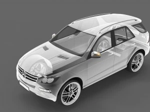 mercedes benz ml 63 amg 2012 3D Model