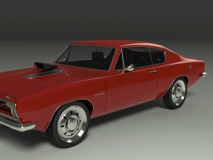 plymouth barracuda 3D Model