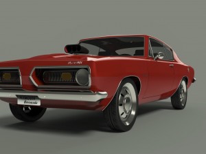 plymouth barracuda 3D मॉडल