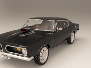 plymouth barracuda 3D मॉडल