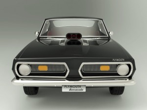 plymouth barracuda 3D मॉडल