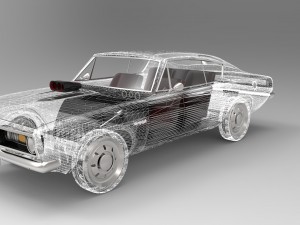 plymouth barracuda 3D मॉडल