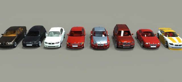 bmw collection 1 Model 3D .c4d .max .obj .3ds .fbx .stl .blend 