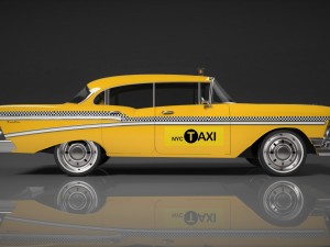 chervolet bel air taxi 3D Model