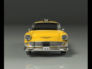 chervolet bel air taxi 3D Model