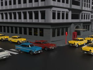 chervolet bel air taxi 3D Model