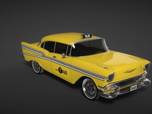 chervolet bel air taxi 3D Model