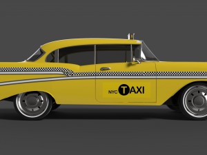 chervolet bel air taxi 3D Model