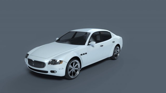 maserati quattroporte 2008 Modèle 3D .c4d .max .obj .3ds .fbx .stl .blend 