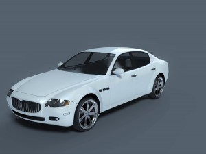 maserati quattroporte 2008 3D 모델