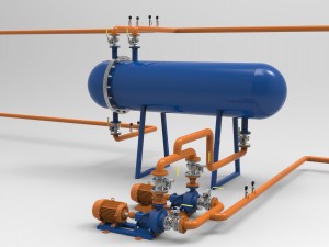 heat exchange 3D 모델